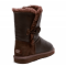 Bailey Button Leather Chocolate