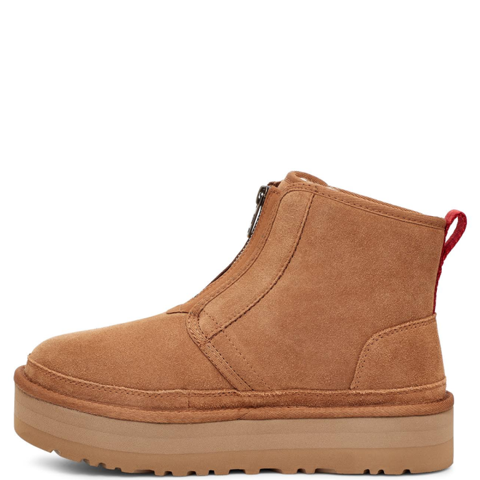 Women's Neumel Platform Zip Suede Chestnut