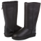 Classic Tall Zip Leather Black