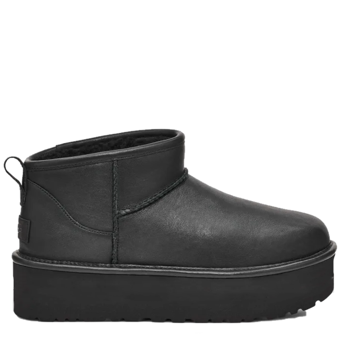 Classic Ultra Mini Platform Leather Black