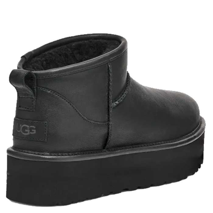 Classic Ultra Mini Platform Leather Black