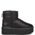 Classic Mini Leather Platform Black
