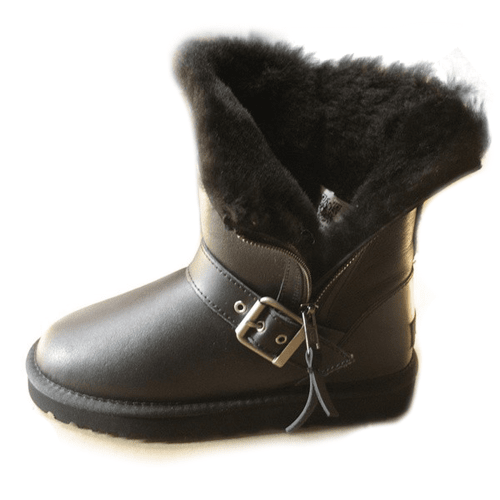 Short Blaise Leather Black