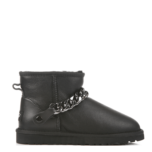 Mini Chain Leather Black
