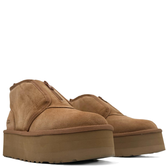 UGG Neumal Platform Zipper Chestnut