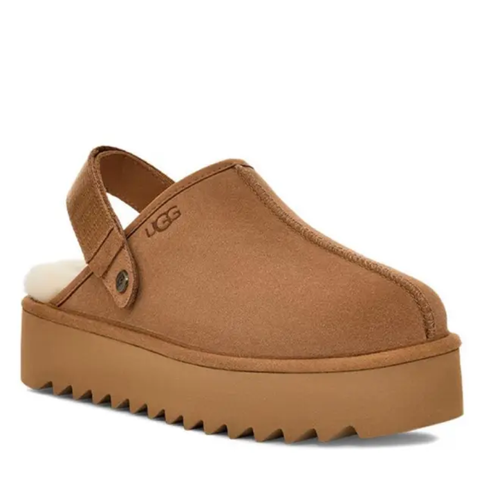 Lanah Clog Chestnut Platform