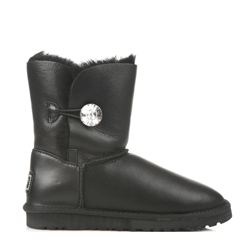 Bailey Button Bling Leather Black