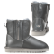 Dubble Zip Leather Grey