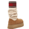 UGG Sweater Letter Boots Chestnut