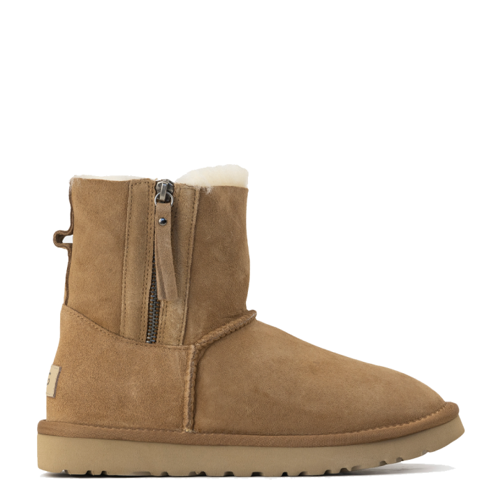 Double Zip Mini Chestnut