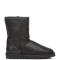 Men Classic Short Leather Black