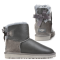 Bailey Bow Mini Leather Grey