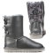 Bailey Bow Leather Grey