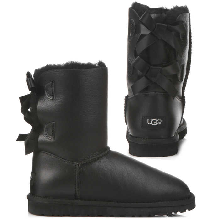 Bailey Bow Leather Black