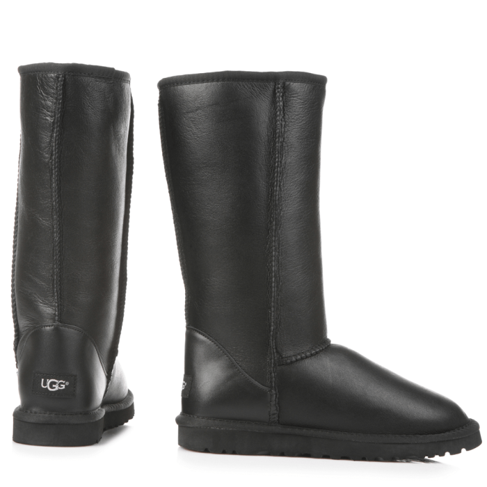 Tall Leather Black