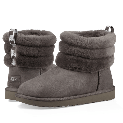 Classic II Mini Fluff Quilted Charcoal