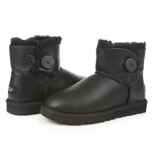 Mini Bailey Button Leather Black