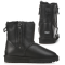 Double Zip Leather Black