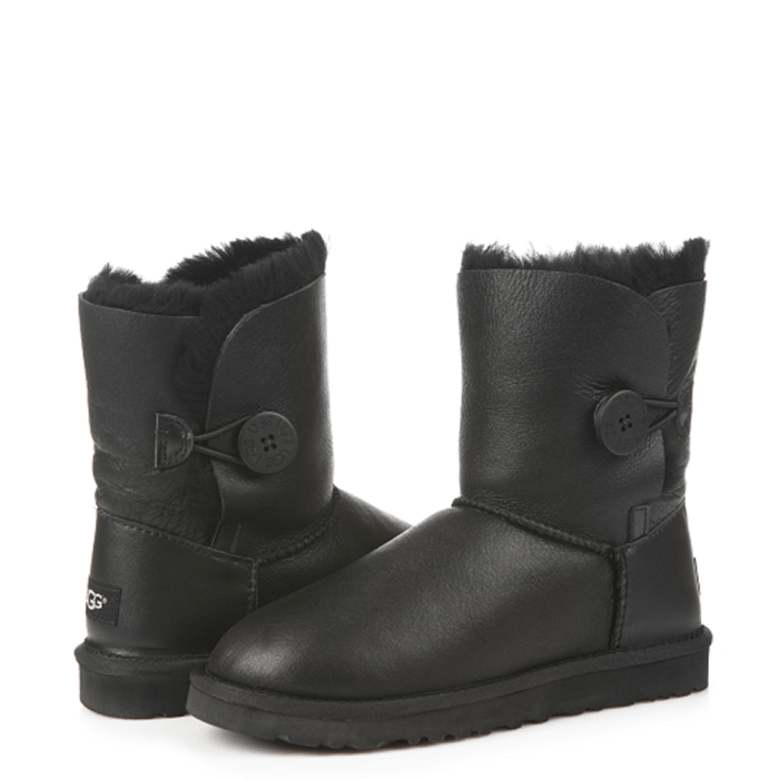 Bailey Button Leather Black