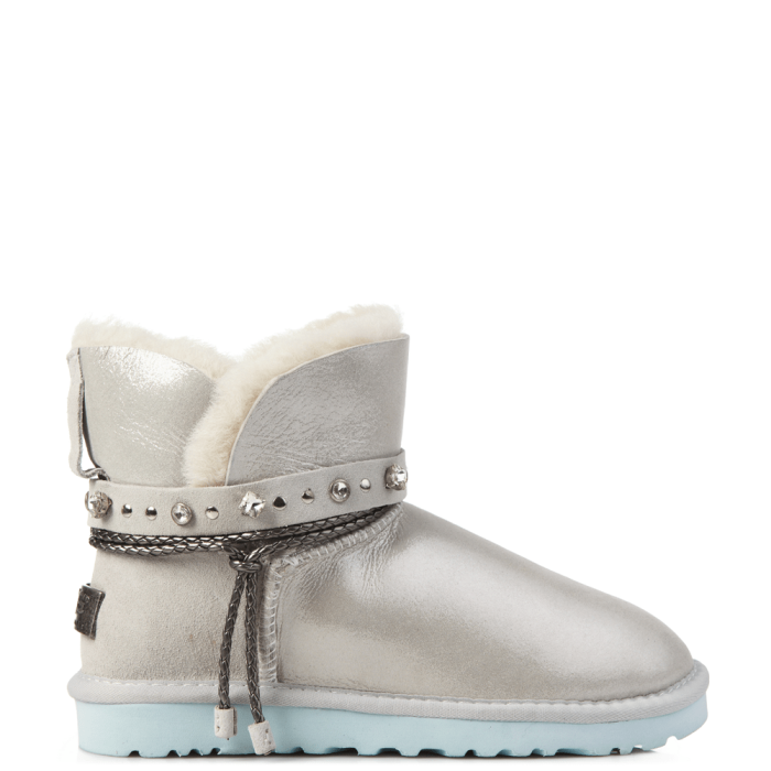 Swarowski Strap Mini Leather White