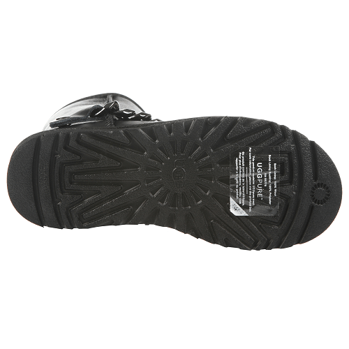 Short Chain Leather Black