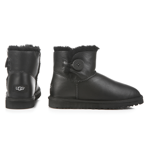 Mini Bailey Button Leather Black