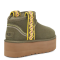 Classic Ultra Mini Braid Platform Khaki