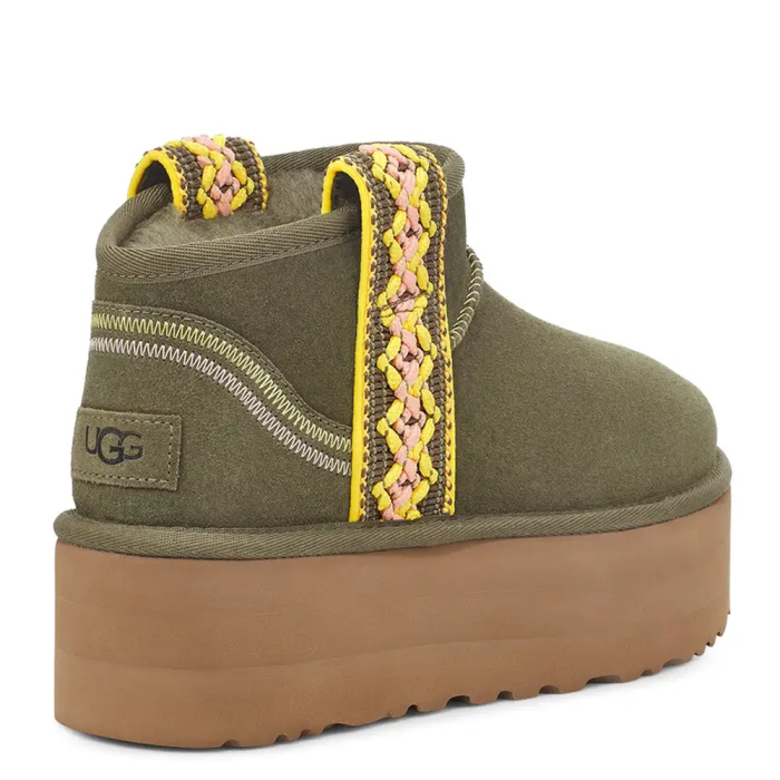 Classic Ultra Mini Braid Platform Khaki