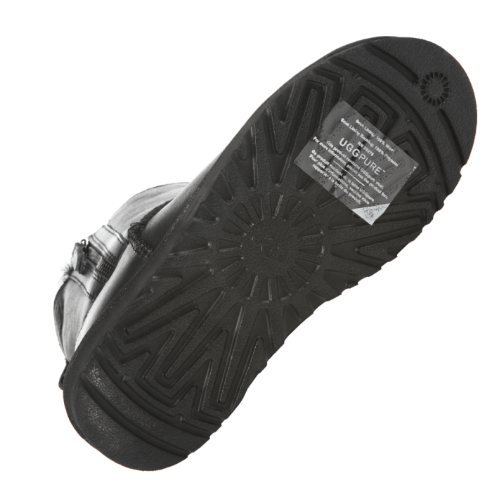 Double Zip Leather Black
