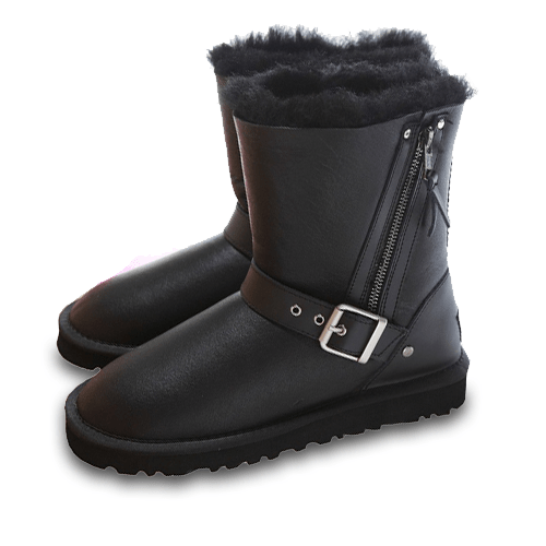 Short Blaise Leather Black