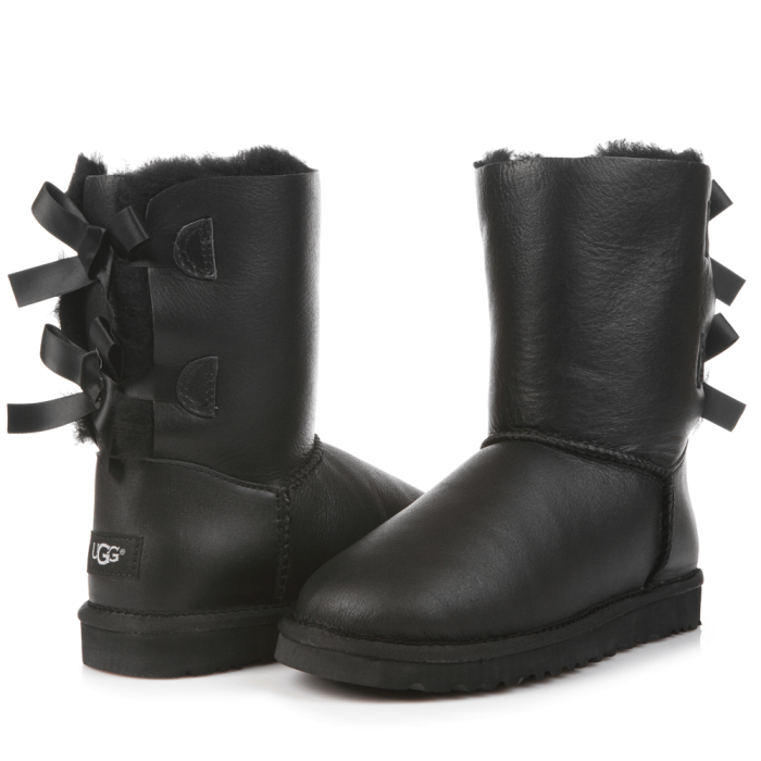 Bailey Bow Leather Black