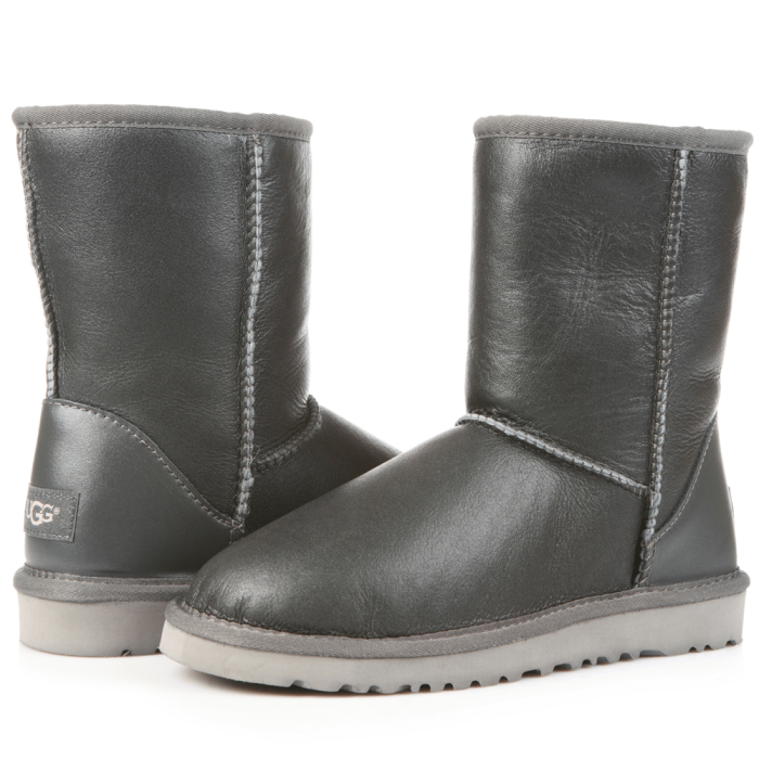 Classic Short Leather Grey