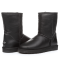 Men Classic Short Leather Black