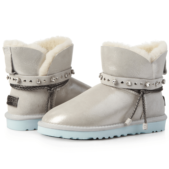 Swarowski Strap Mini Leather White