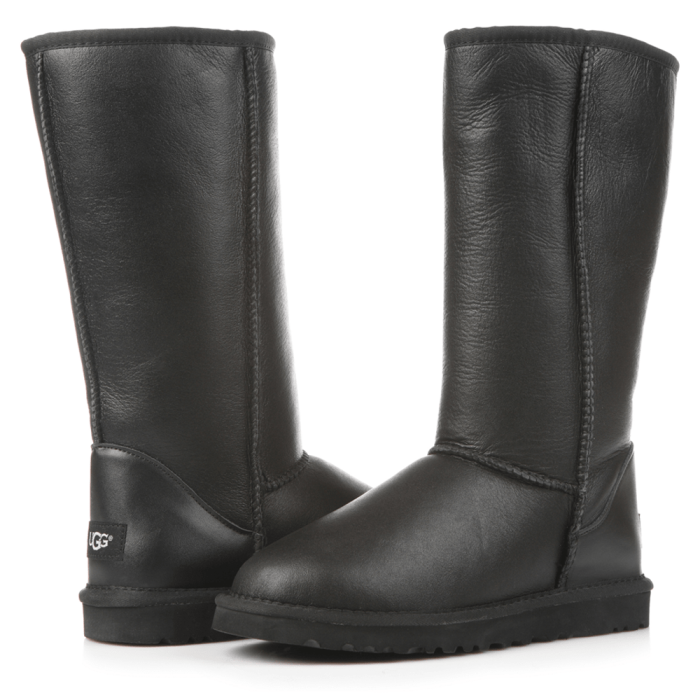 Tall Leather Black