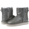 Dubble Zip Leather Grey