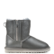 Dubble Zip Leather Grey