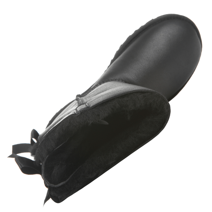 Bailey Bow Leather Black