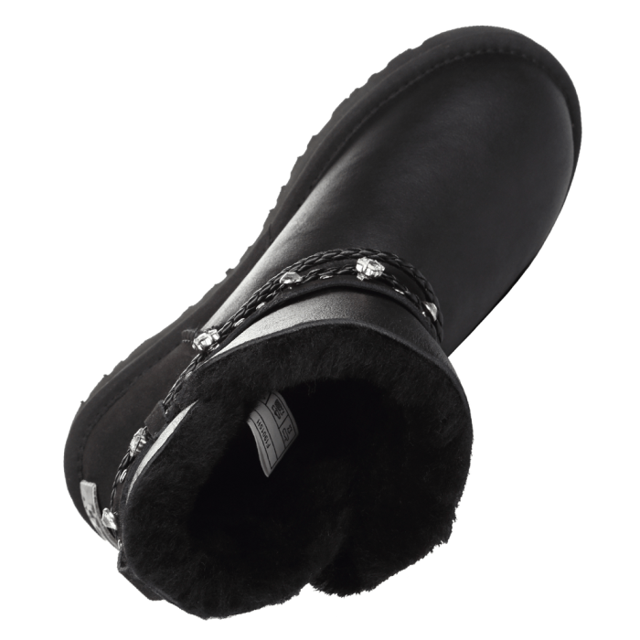 Swarowski Strap Mini Leather Black