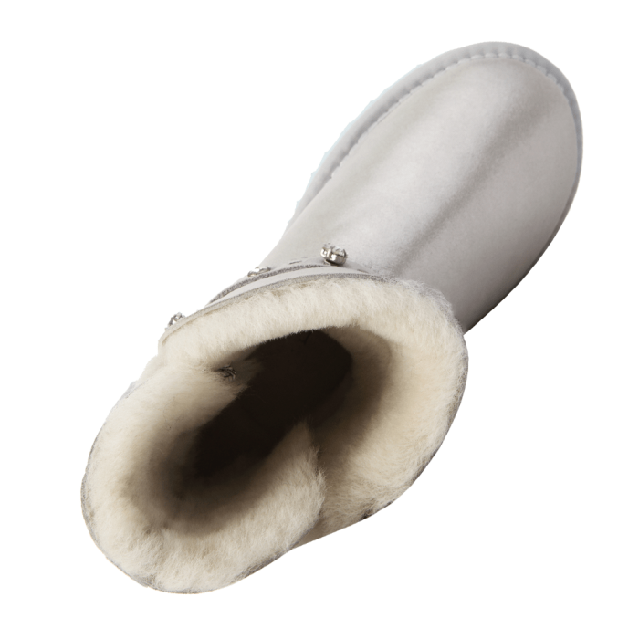 Swarowski Strap Mini Leather White