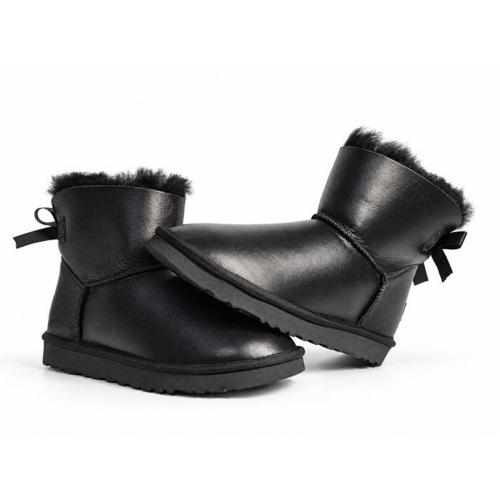 Bailey Bow Mini Leather Black